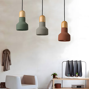 Minimalist Colorful Cement Pendant Lights For Living Room