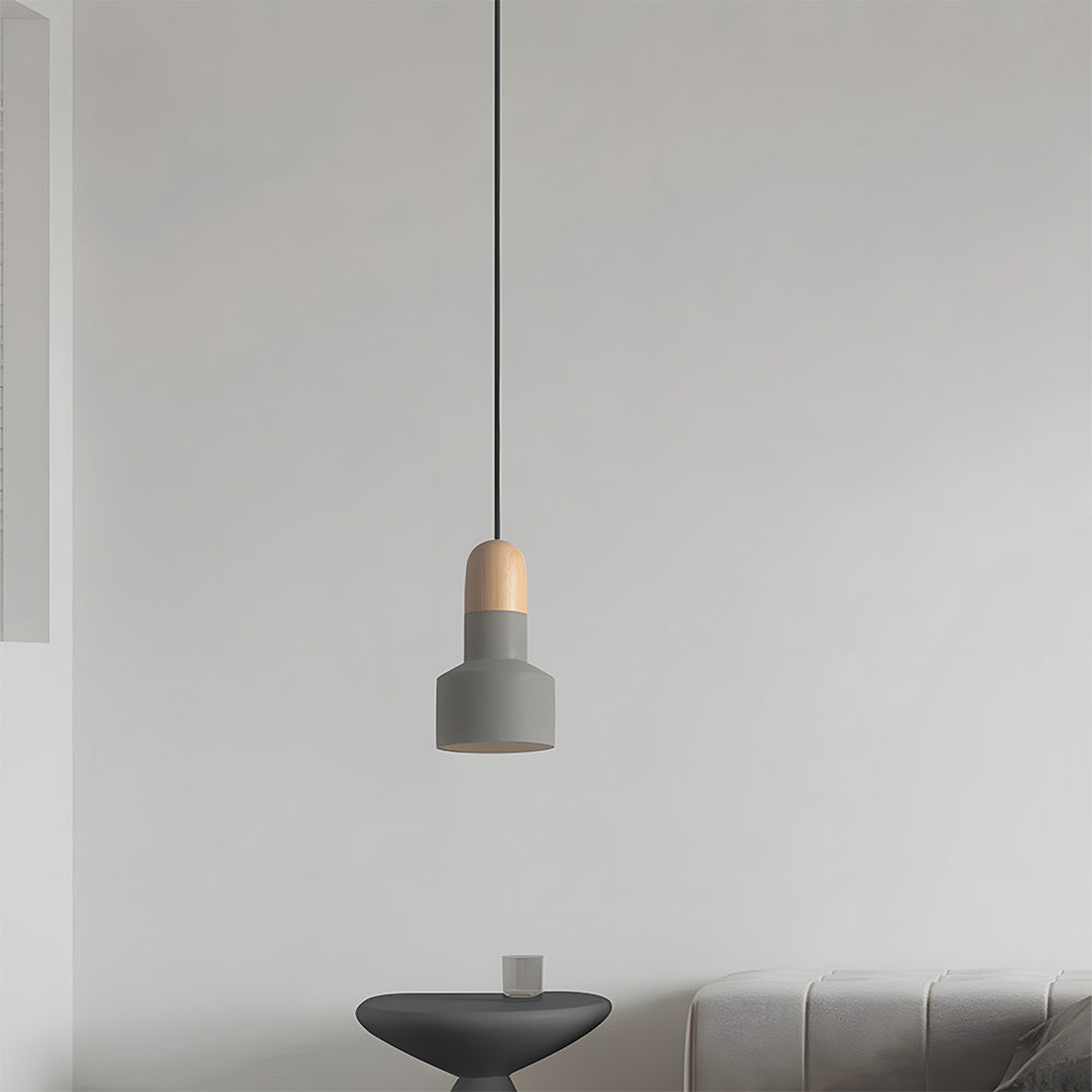 Minimalist Colorful Cement Pendant Lights For Living Room