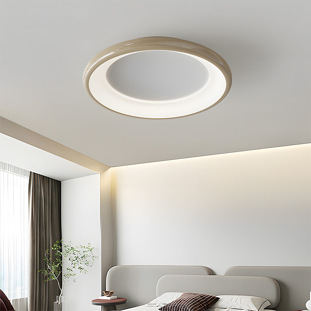 Minimalist Creamy Round LED Living Room Ceiling Lights