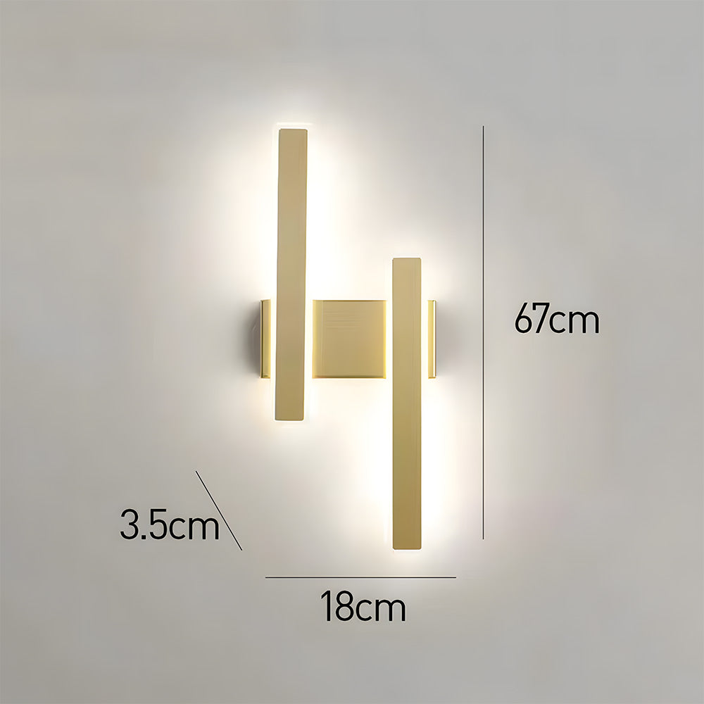 Minimalist Long Strip Bedroom Wall Light