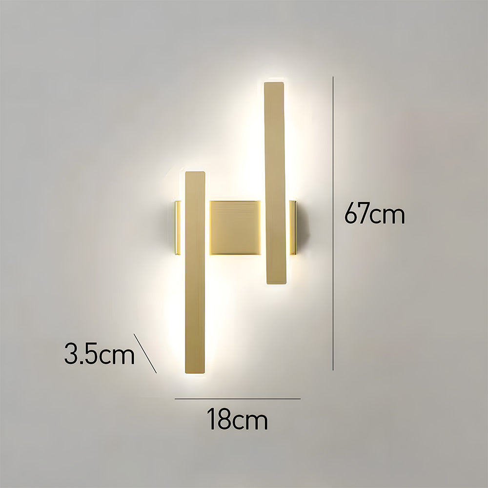 Minimalist Long Strip Bedroom Wall Light