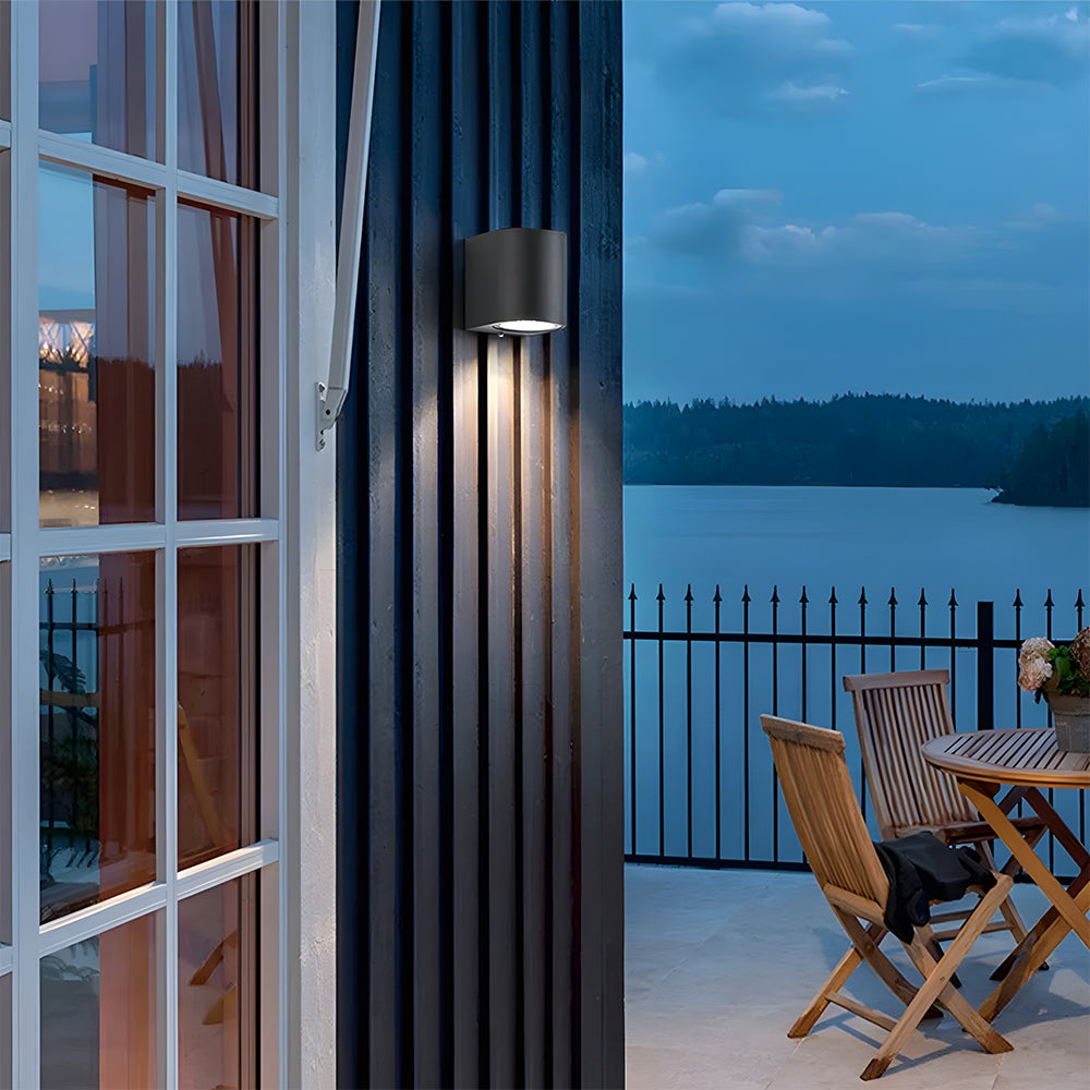 IP65 Black Square LED Outdoor Wall Lights