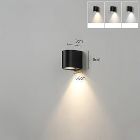 IP65 Black Square LED Outdoor Wall Lights