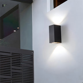 IP65 Black Square LED Outdoor Wall Lights
