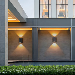 IP65 Black Square LED Outdoor Wall Lights