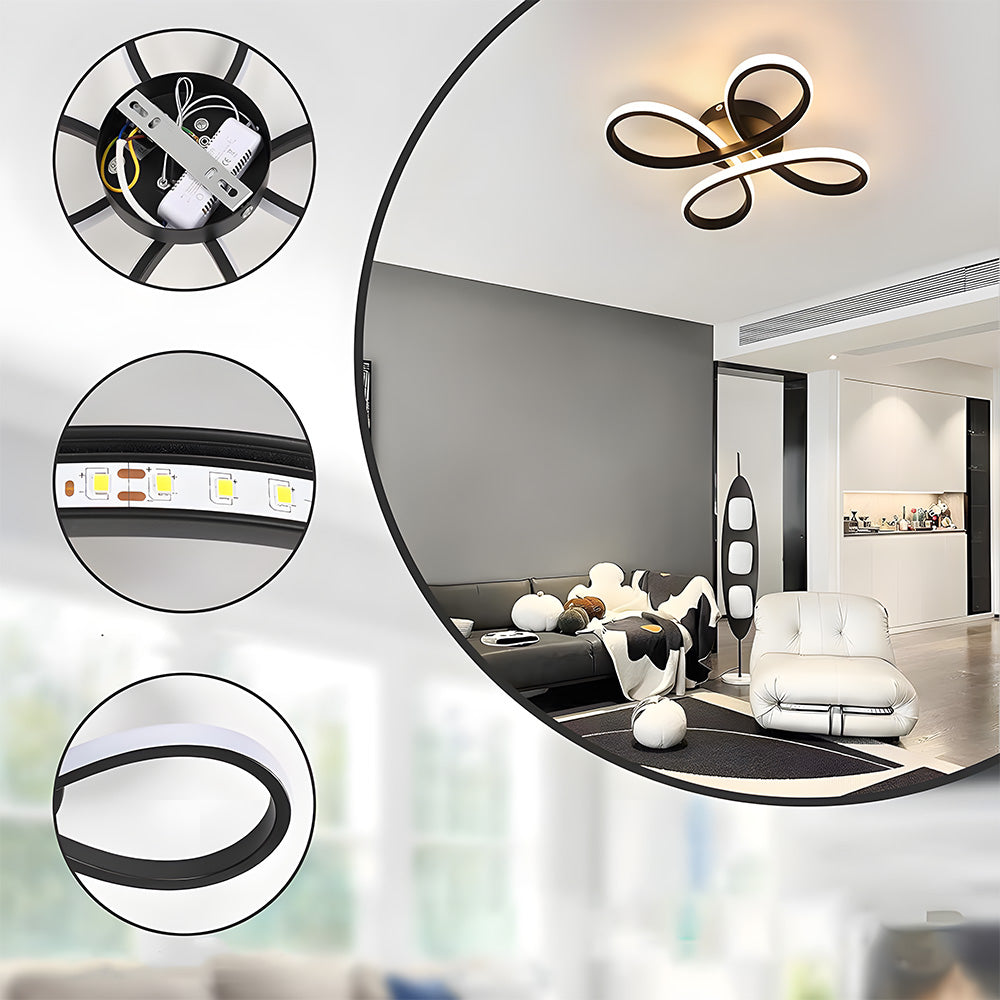 Modern Creative Iron LED Ceiling Lights For Bedroom