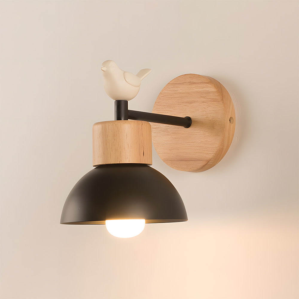 Modern Creative Wooden Bedroom Wall Light