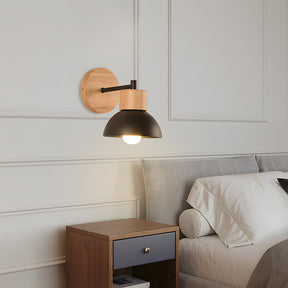 Modern Creative Wooden Bedroom Wall Light