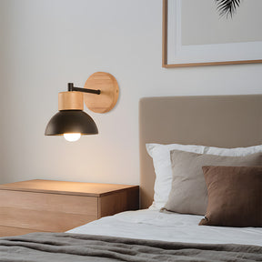 Modern Creative Wooden Bedroom Wall Light