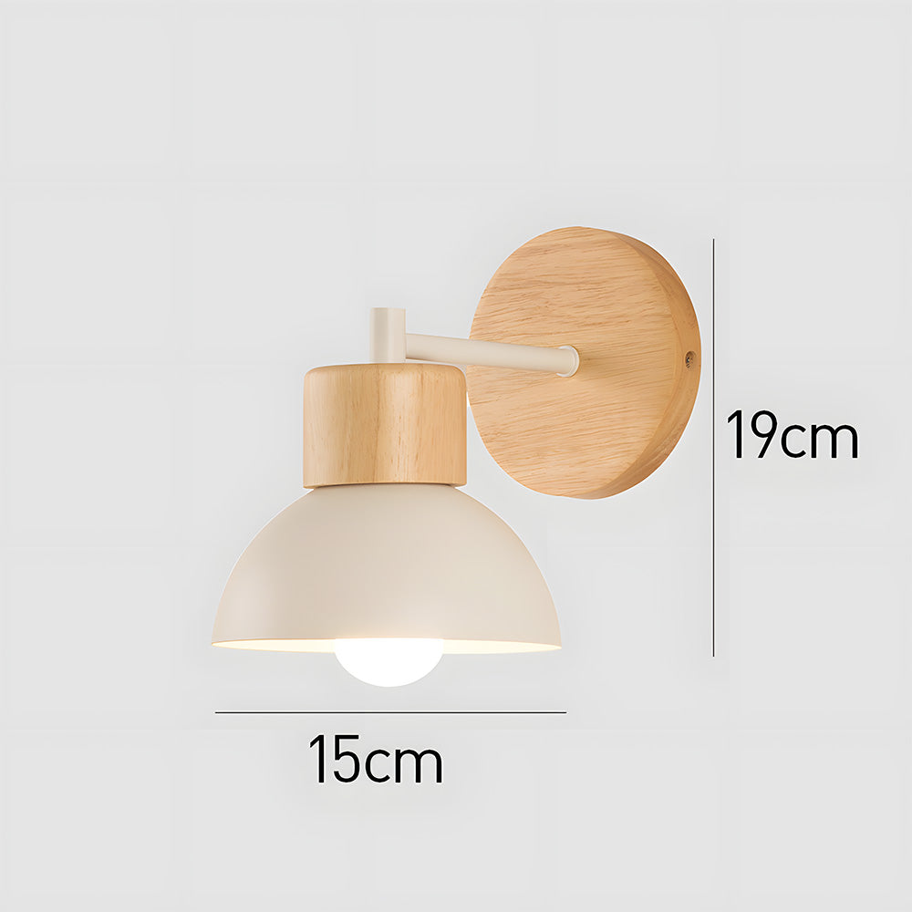 Modern Creative Wooden Bedroom Wall Light