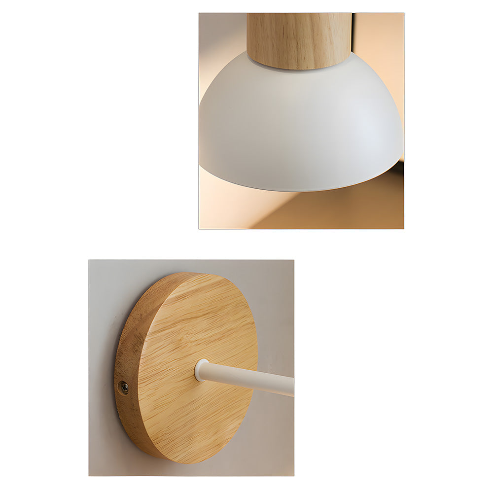 Modern Creative Wooden Bedroom Wall Light