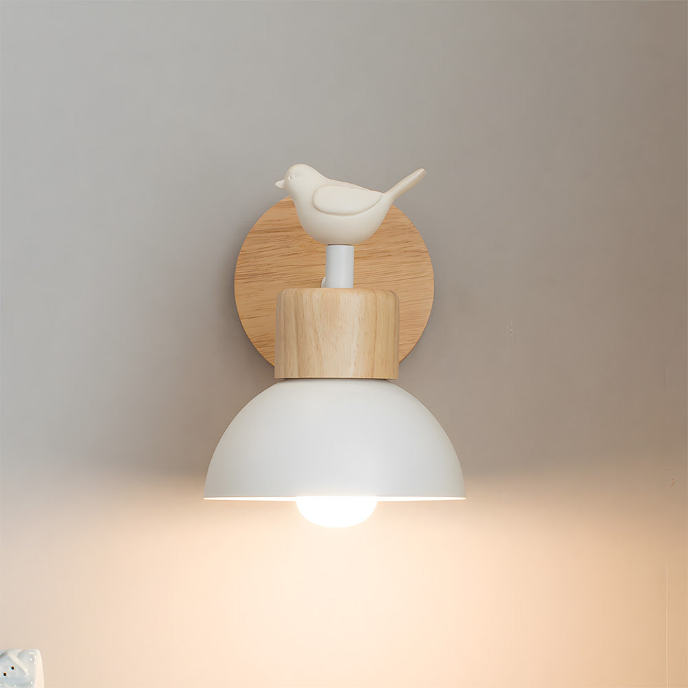 Modern Creative Wooden Bedroom Wall Light