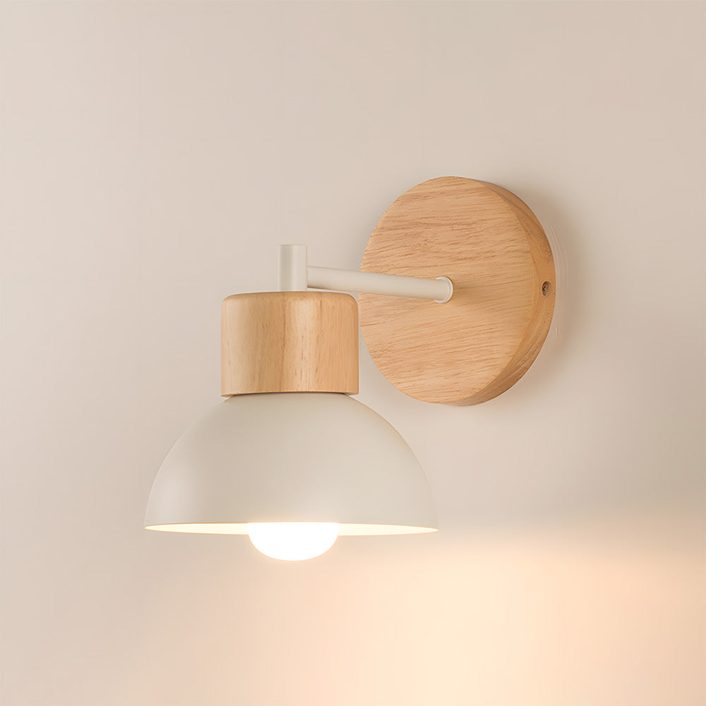 Modern Creative Wooden Bedroom Wall Light