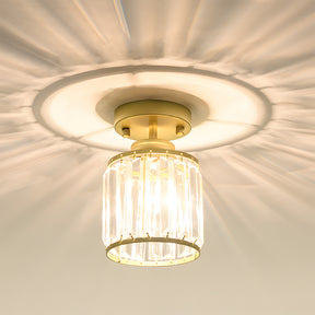Modern Crystal Semi Flush Mount Hallway Ceiling Light