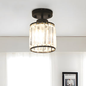 Modern Crystal Semi Flush Mount Hallway Ceiling Light