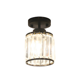 Modern Crystal Semi Flush Mount Hallway Ceiling Light