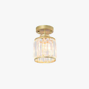 Modern Crystal Semi Flush Mount Hallway Ceiling Light