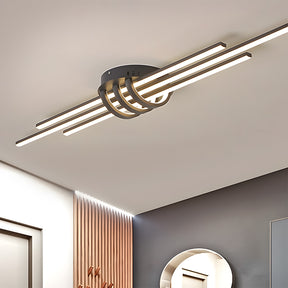 Modern Design Lines Aluminum Hallway Ceiling Lamp