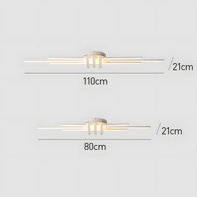 Modern Design Lines Aluminum Hallway Ceiling Lamp