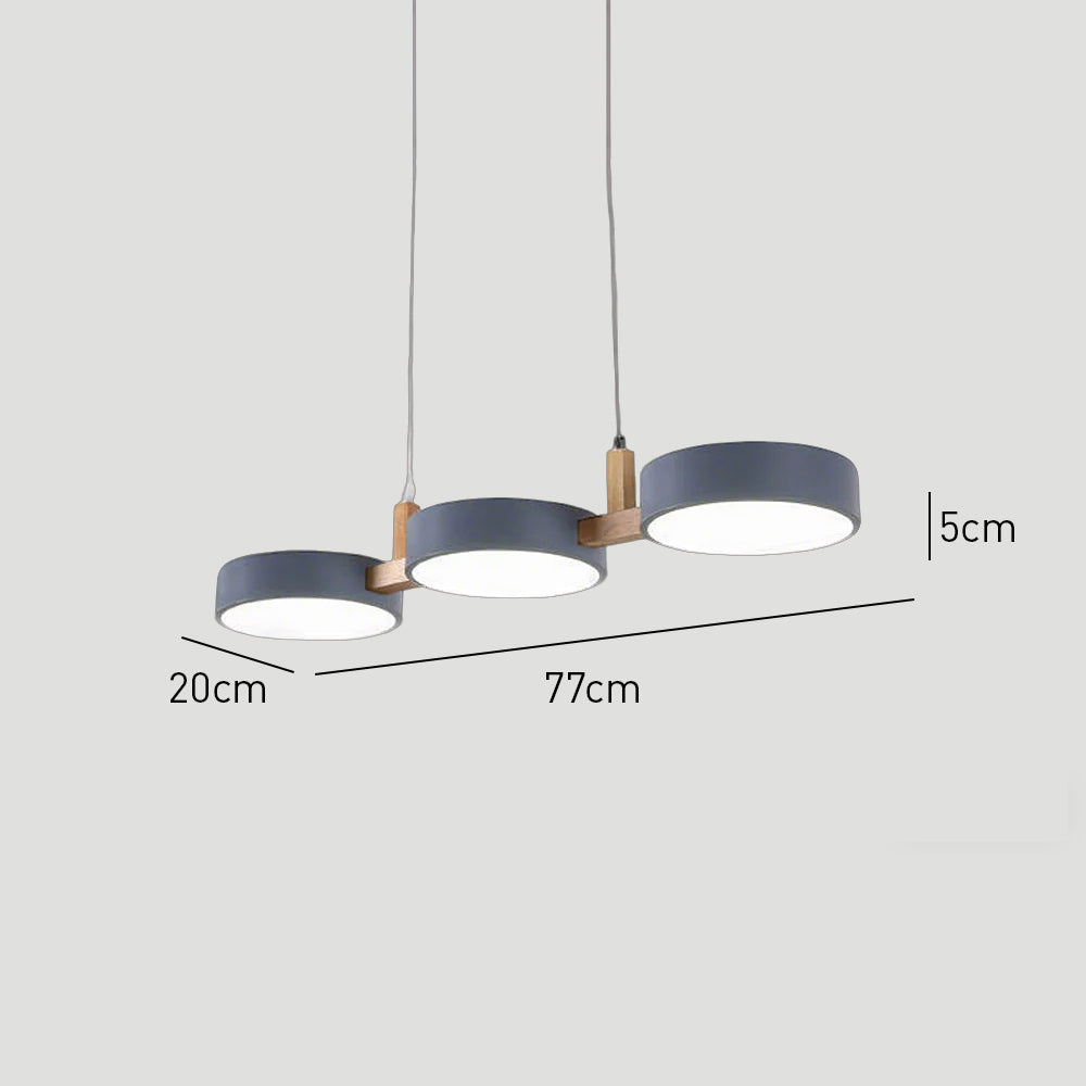 Modern Dining Rooms Cylinder Multi Light Pendant