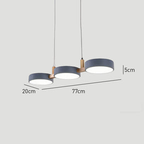 Modern Dining Rooms Cylinder Multi Light Pendant