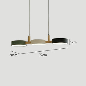 Modern Dining Rooms Cylinder Multi Light Pendant