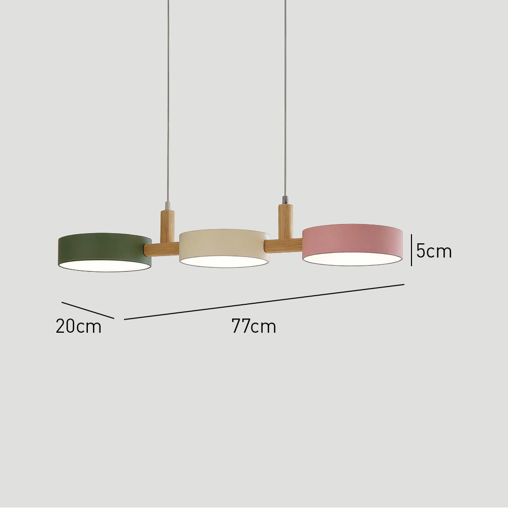 Modern Dining Rooms Cylinder Multi Light Pendant
