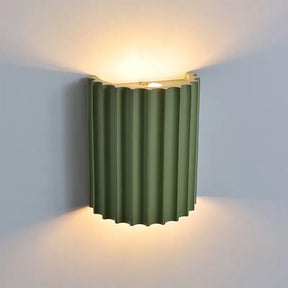 Modern Half-Circle Resin Wall Sconce For Living Room