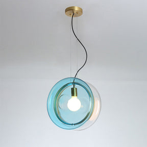 Single Head Pendant Lamp with Brass Ring