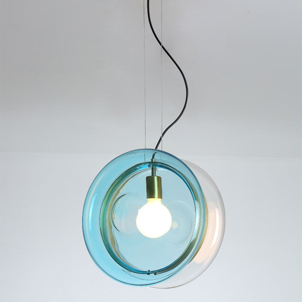 Single Head Pendant Lamp with Brass Ring