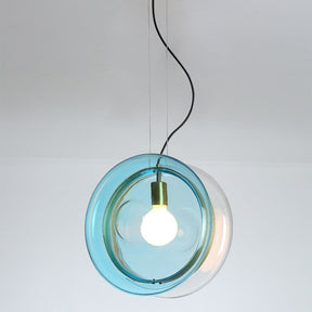 Single Head Pendant Lamp with Brass Ring