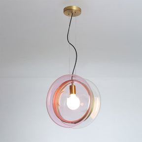 Single Head Pendant Lamp with Brass Ring