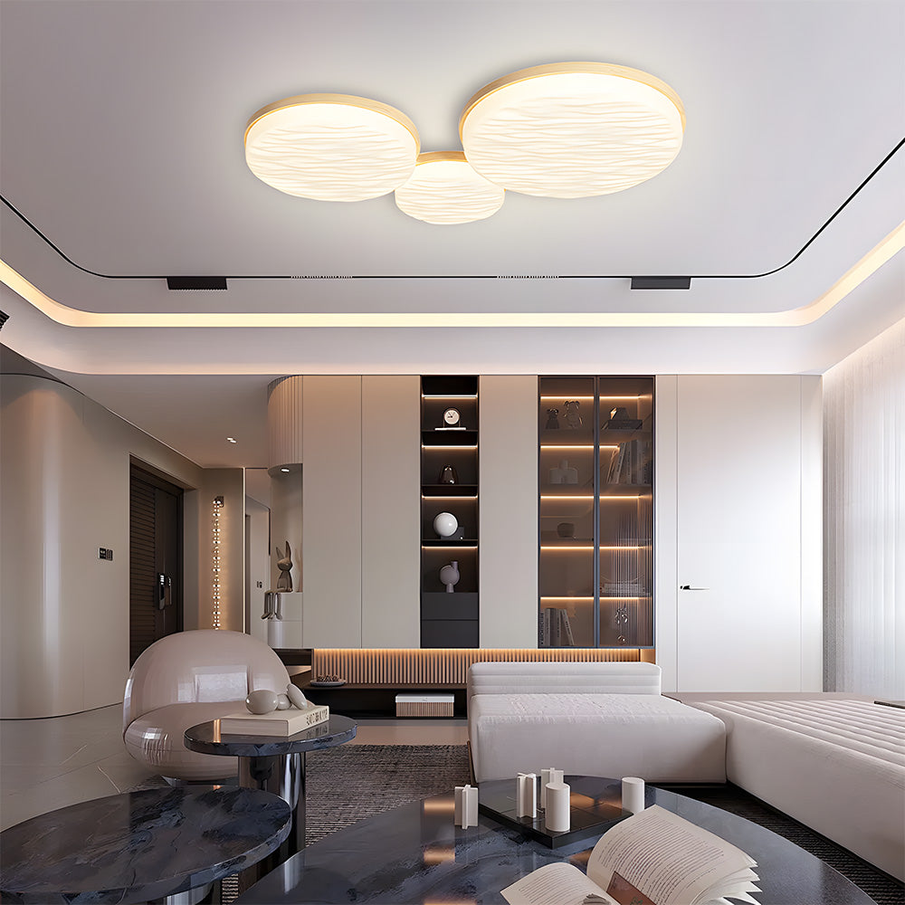 Modern Iron Bedroom Led Flush Ceiling Light