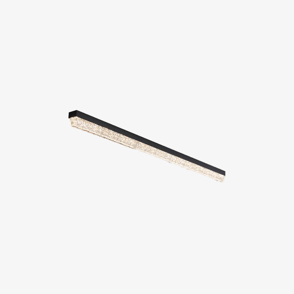 Modern Retro Black Acrylic Linear LED Ceiling Light
