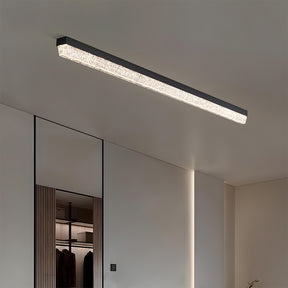 Modern Retro Black Acrylic Linear LED Ceiling Light