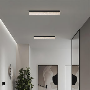 Modern Retro Black Acrylic Linear LED Ceiling Light