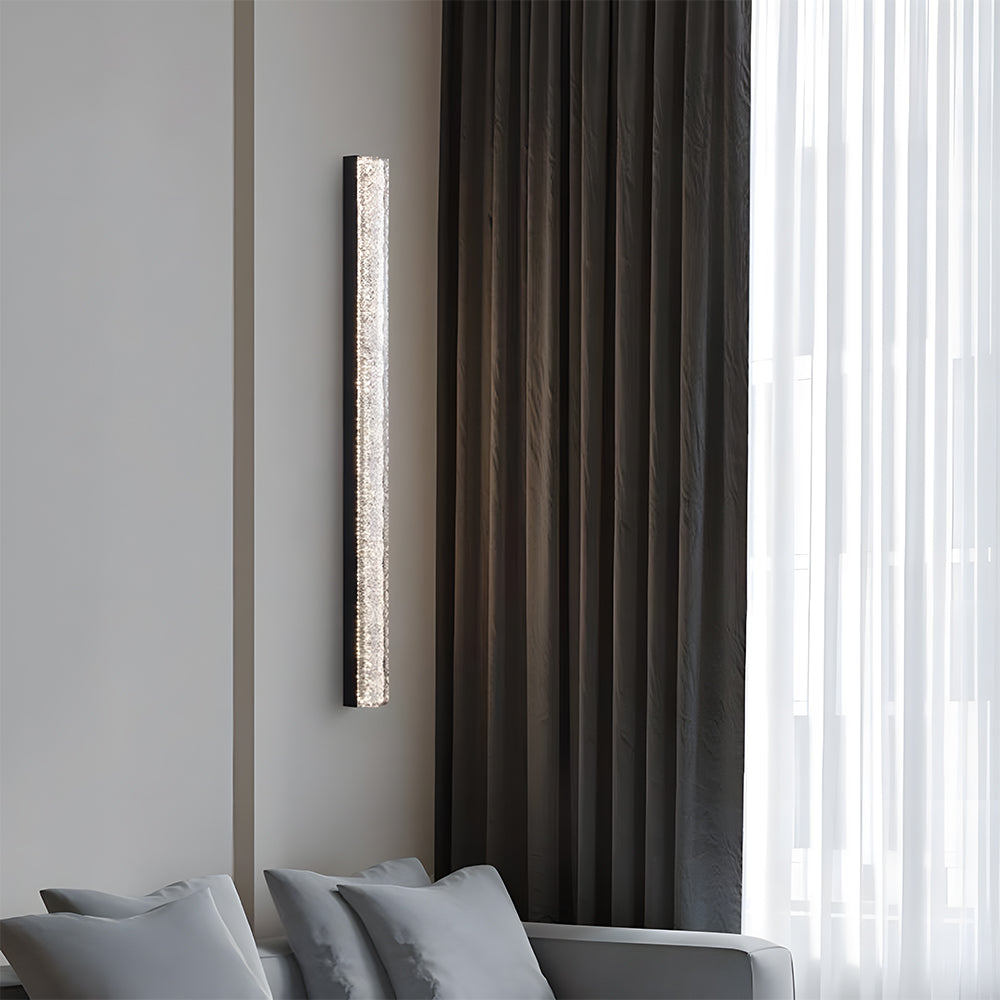 Modern Retro Black Acrylic Linear LED Ceiling Light