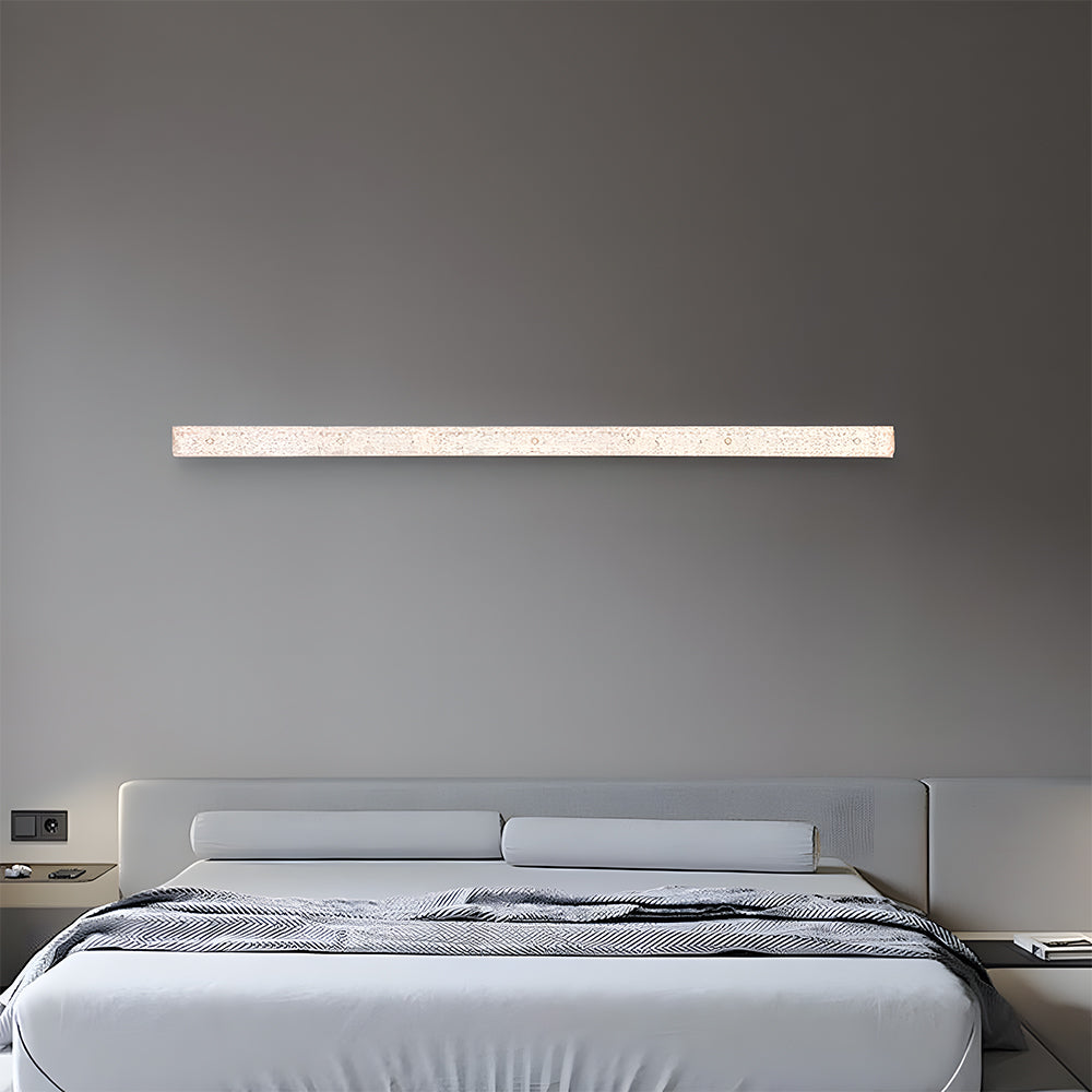 Modern Retro Black Acrylic Linear LED Ceiling Light