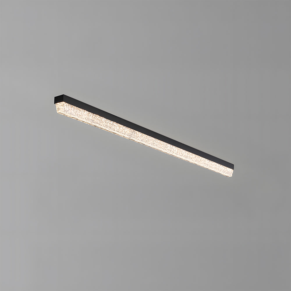 Modern Retro Black Acrylic Linear LED Ceiling Light