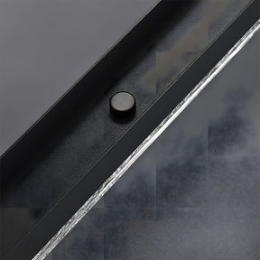 Modern Retro Black Acrylic Linear LED Ceiling Light