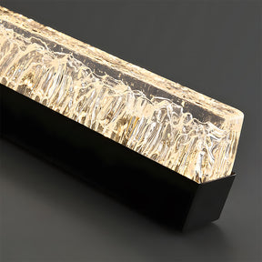 Modern Retro Black Acrylic Linear LED Ceiling Light