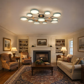 Modern Semi Flush LED Ceiling Lights for Bedroom Living Room