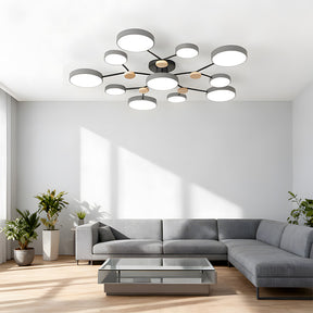 Modern Semi Flush LED Ceiling Lights for Bedroom Living Room