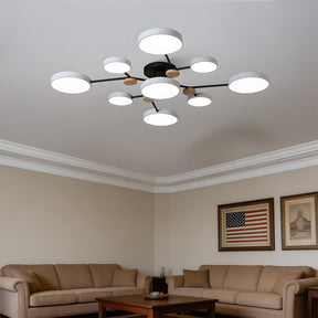 Modern Semi Flush LED Ceiling Lights for Bedroom Living Room