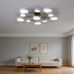 Modern Semi Flush LED Ceiling Lights for Bedroom Living Room