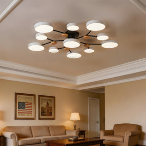 Modern Semi Flush LED Ceiling Lights for Bedroom Living Room