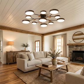 Modern Semi Flush LED Ceiling Lights for Bedroom Living Room