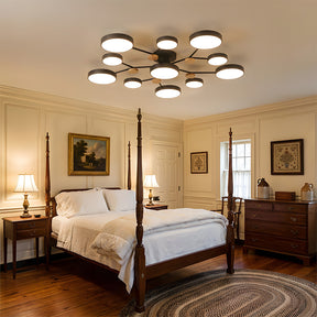 Modern Semi Flush LED Ceiling Lights for Bedroom Living Room