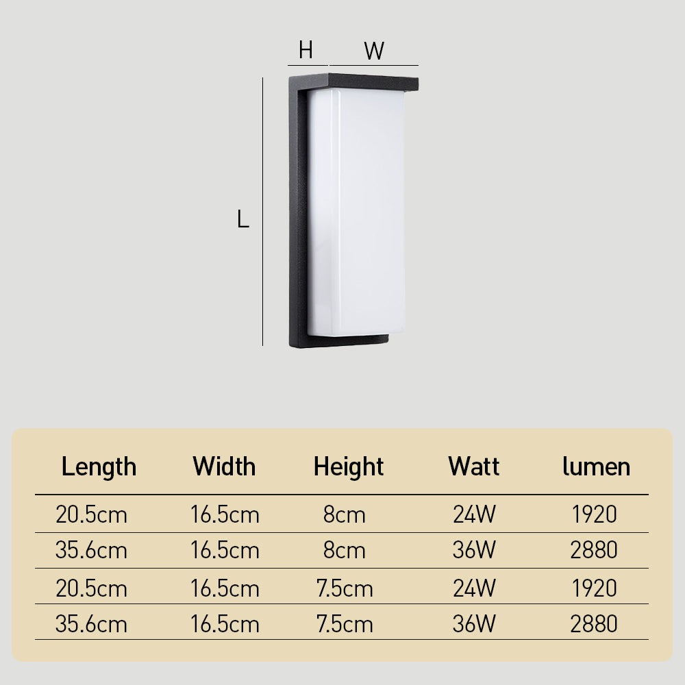 Modern Simple IP65 LED Outdoor Wall Light