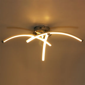 Modern Trident Arc Bedroom LED Ceiling Lights